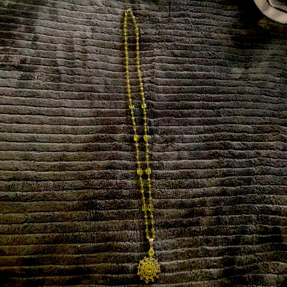 🤩🤩Magical 24” Peridot and Sterling Necklace🤩🤩